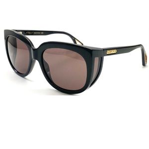 NEW GUCCI GG0468S 57-19-140 BLACK SUNGLASSES WITH CASE